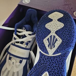 Men's Blue and White Athletic Shoes